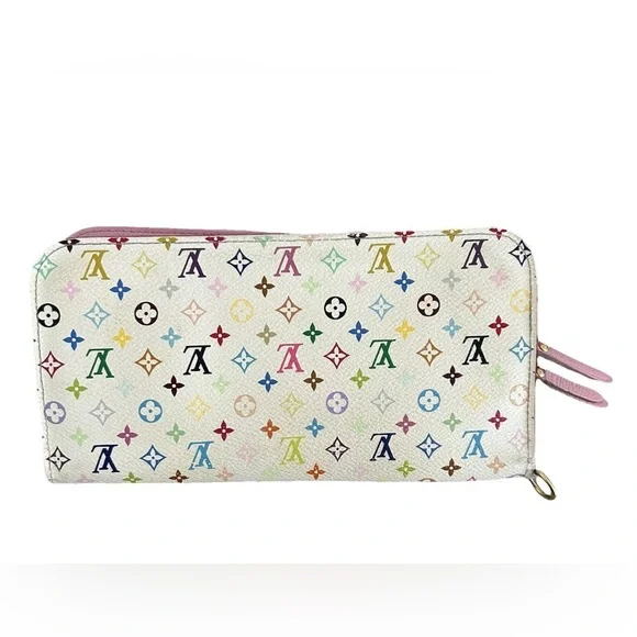 Louis Vuitton Murakami Zip Around Wallet Clutch Case
